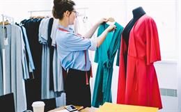 Fashionable designer in showroom